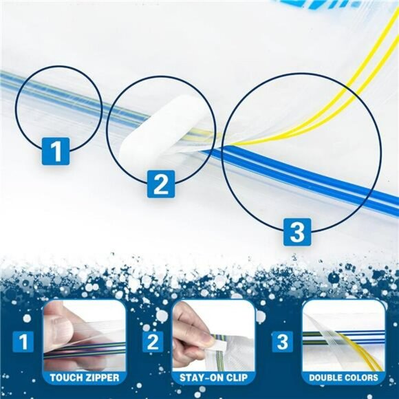 Compression Packing Bags Travel Space Saver No Vacuum Storage Zipper Set - Picture 6 of 7